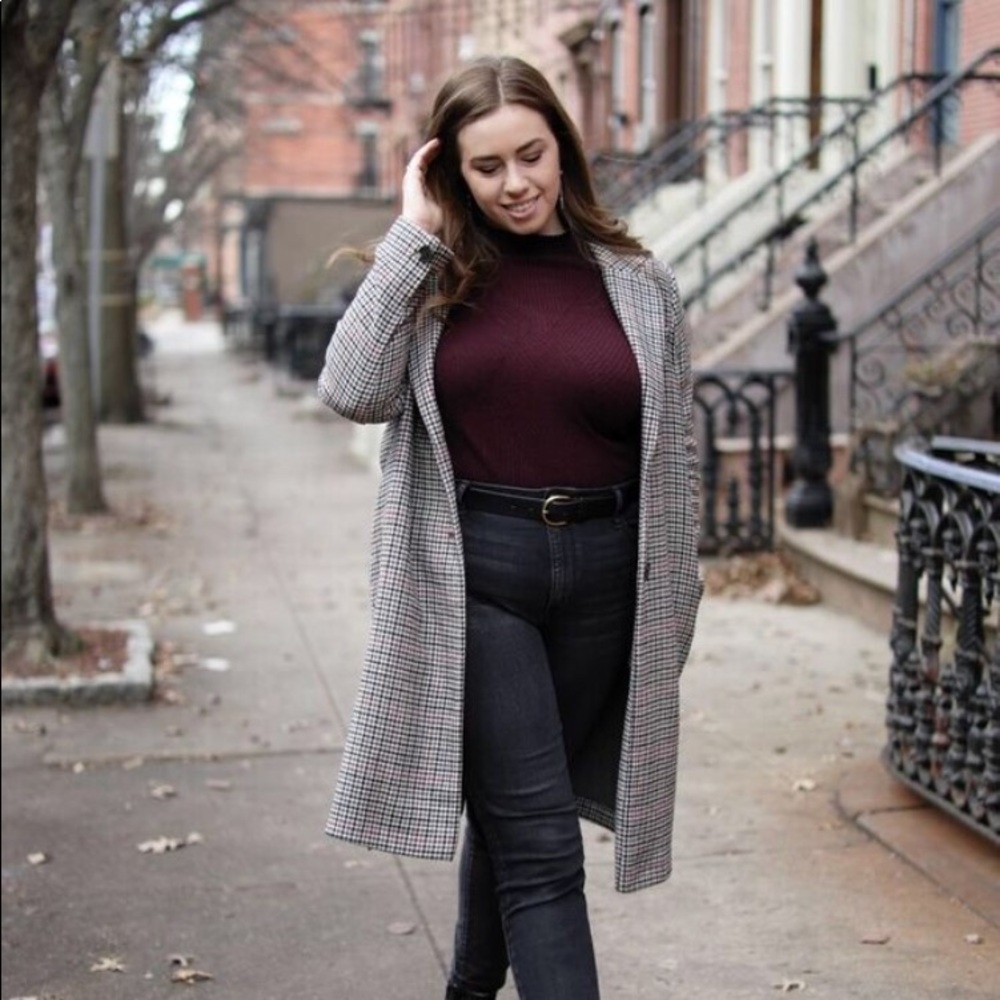 Topshop Houndstooth Coat